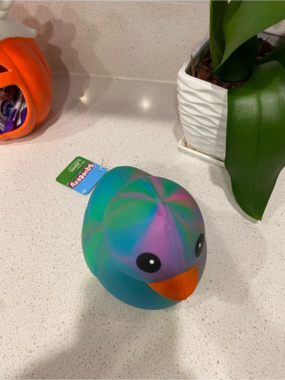 Brand New Sqeeezy ducky duck toy squishy fidget sensor toy